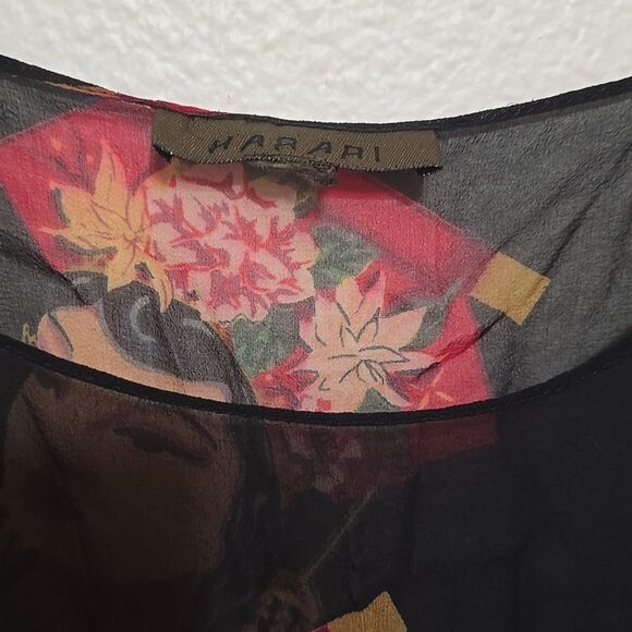 Harari 100% Silk, Vintage Tunic Women’s Size S (See Measurements) - Picture 2 of 5